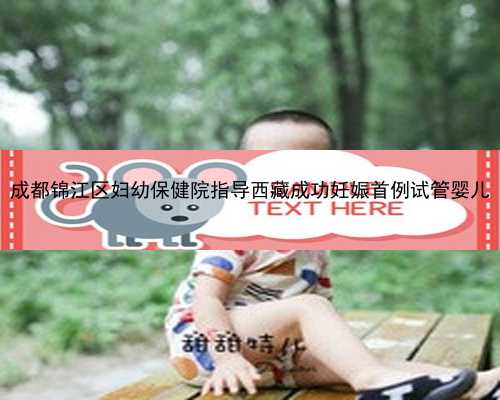 成都锦江区妇幼保健院指导西藏成功妊娠首例试管婴儿